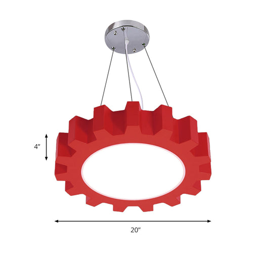 Playful LED Pendant Light for Children - Acrylic in Cheerful Colors