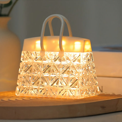 GlowSquare - Chic LED Table Lamp with Modern Polished Finish