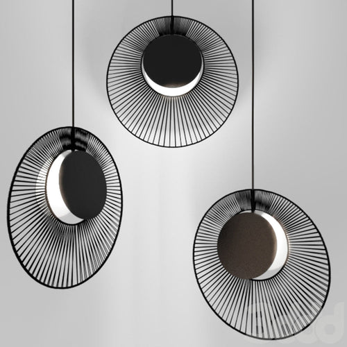Minimalist Black Metal Pendant Light for Dining Room
