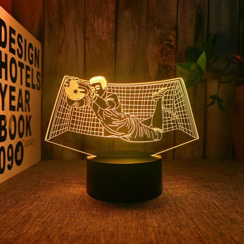 KeeperLight - 3D Football Goalkeeper Night Light with Touch Control