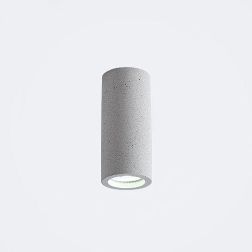 Cement Cylinder LED Ceiling Light - Minimalist Design