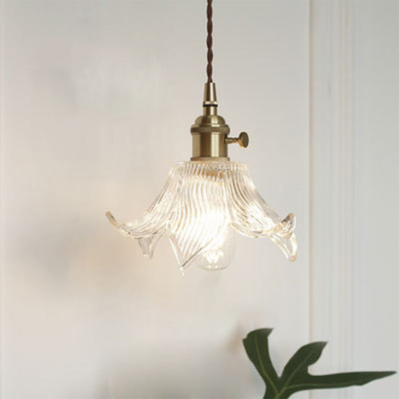 Refined Pendant Light - Glass Fixture for Restaurant
