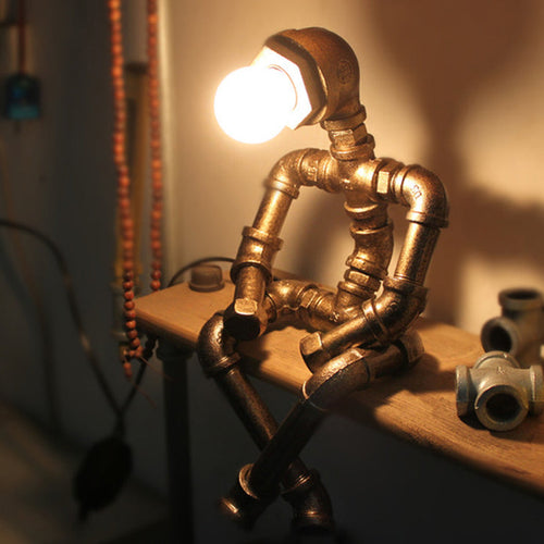 RoboShine - Industrial Robot Lamp in Iron