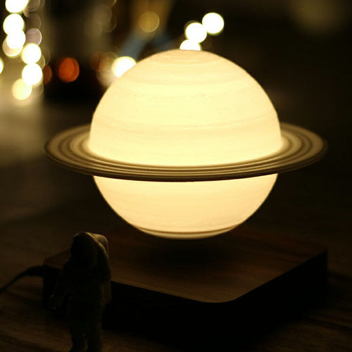 3D Digital Print Planet Night Light - Creative White Table Lamp for Children's Bedroom