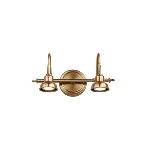 Aurora Vintage Round LED Wall Light Gold - Bathroom/Bedroom, Metal, 2/3/4 Lights