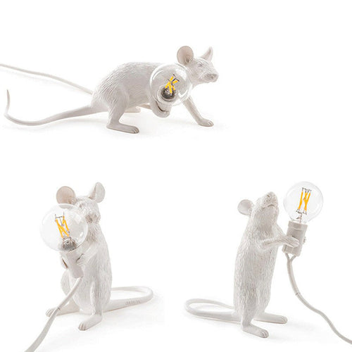 Mini Mouse-Shaped Table Lamp - Resin 1-Light Bedroom Night Light for Children