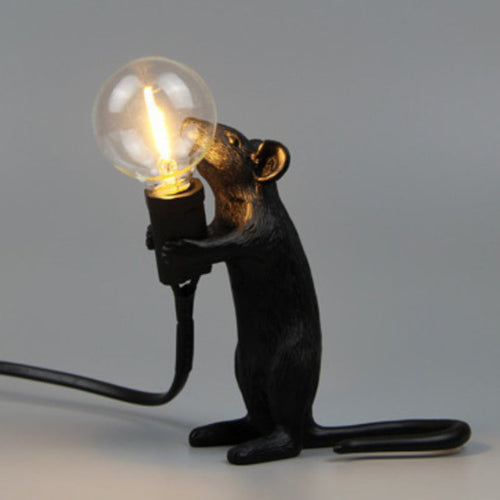 Mini Mouse-Shaped Table Lamp - Resin 1-Light Bedroom Night Light for Children