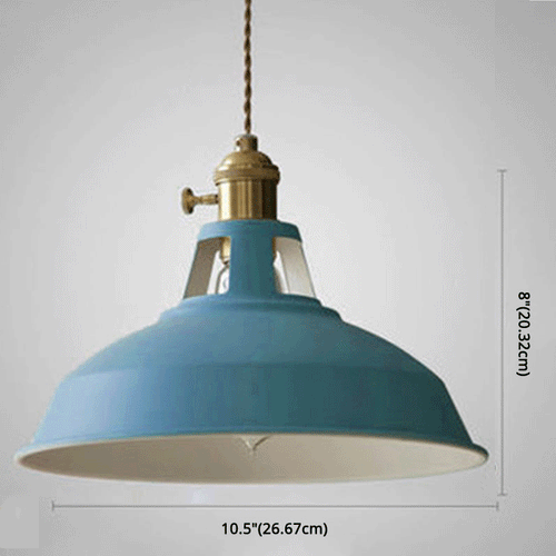 Industrial Retro Metal Pendant Light - 1-Light for Restaurant