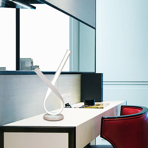 RibbonLight - Minimalist Metal Table Lamp with Acrylic Diffuser