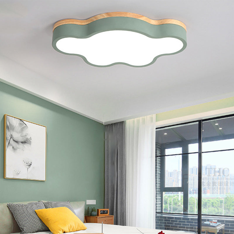 CloudLight - Acrylic Cloud LED Ceiling Light with Wooden Canopy