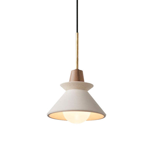 Cement Pendant Light - Modern Minimalist 1-Light Restaurant Mini Pendant