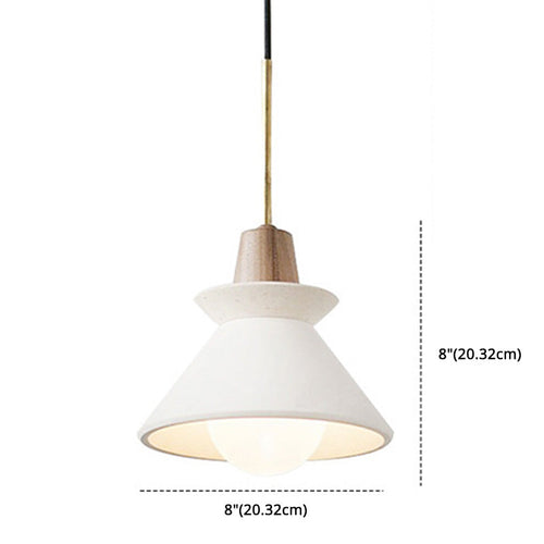 Cement Pendant Light - Modern Minimalist 1-Light Restaurant Mini Pendant