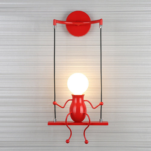 SwingDesign - Modern Wall Light with Swinging Figure