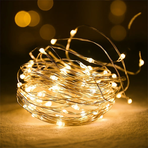 TwinkleWire - USB LED Copper Wire String Lights, Multi-Color Decoration