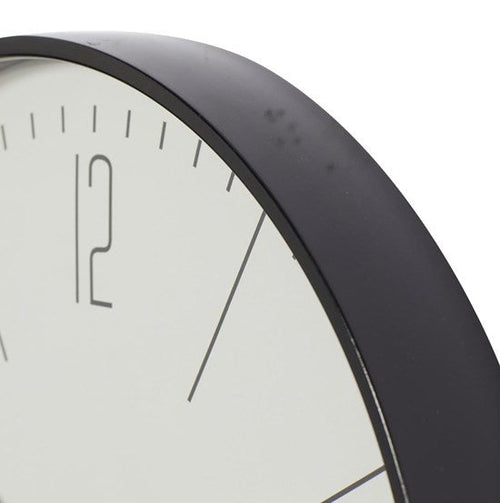 Traditional Black Glass Wall Clock