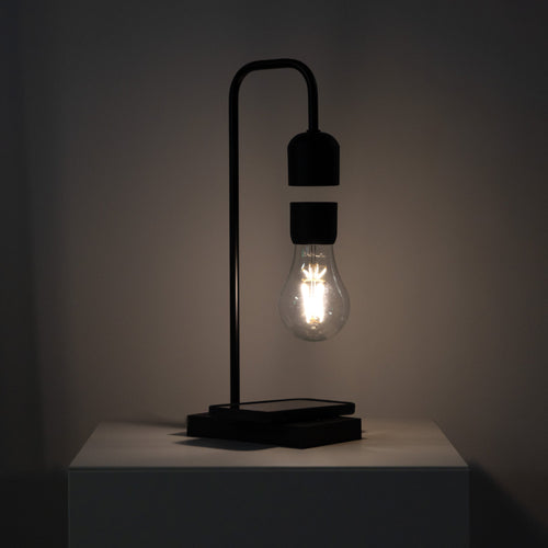 Minimalist Floating LED Lamp with Wireless Phone Charger