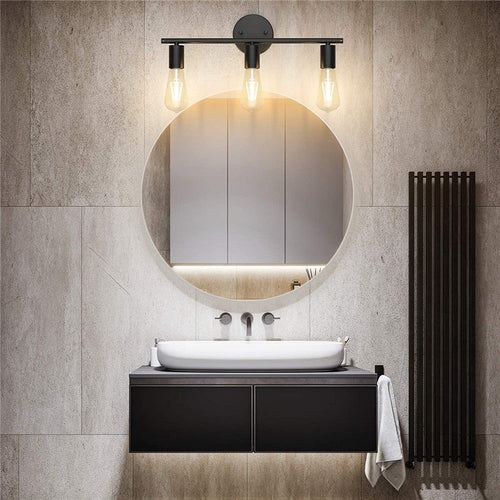 IndustrialGlow - Modern 3-Arm Industrial Style LED Wall Lamp