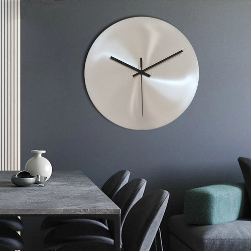 Minimalist Stainless Steel Wall Clock