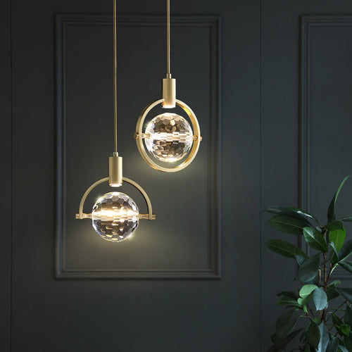 Modern Ring Crystal LED Pendant Light