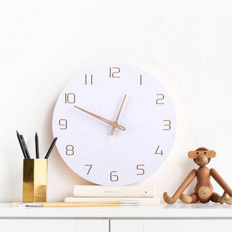 Nordic 3D Wooden Wall Clock