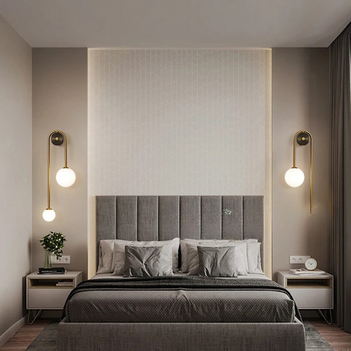AuroraGlass Wall Lamp - Modern LED Lamp for Bedroom and Living Room
