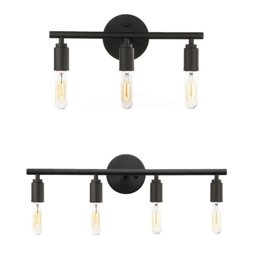 Modern LED Wall Light Black for Bathroom