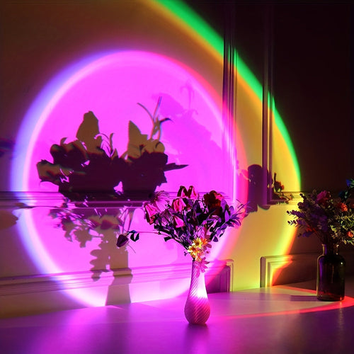 SunGlow - Sunset Projection Lamp with 16 Colors and Remote Control