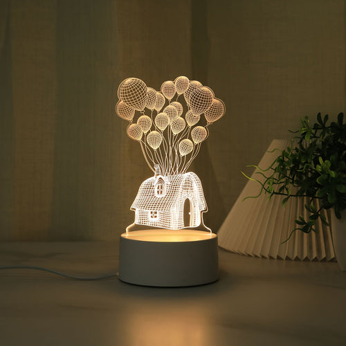 LumiBalloon - 3D LED Balloon House Night Light USB-Powered