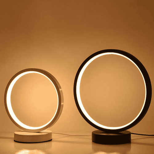 LuxeLight - Illuminate Your Space with the Stylish Fleur Halo Side Table Lamp by LuxeLight