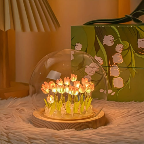 TulipGlow - Creative Tulip Night Light DIY Table Lamp for Room Decoration