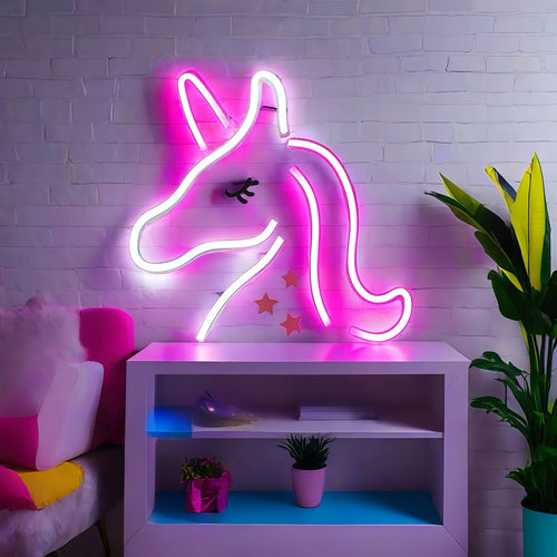 NeonMagic - Pink Mythical Creature LED Wall Lamp