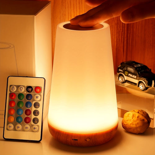 SpaceGlow - Rechargeable LED Night Light with Remote Control and Timer