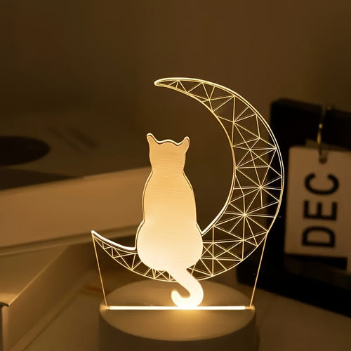 MoonLamp - 3D Cat USB Table Lamp