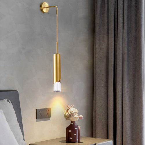 Elegant LED Wall Light Gold/Black Bedroom