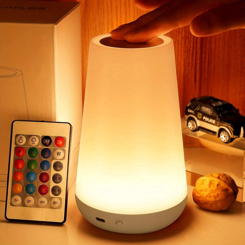 SpaceGlow - Rechargeable LED Night Light with Remote Control and Timer