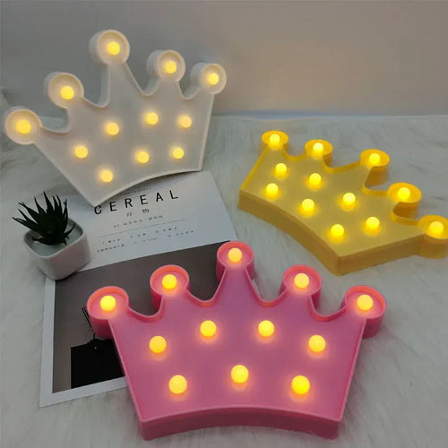 RoyalGlow - LED Crown Night Light for Children's Room – Warm Light, Wireless and Atmospheric