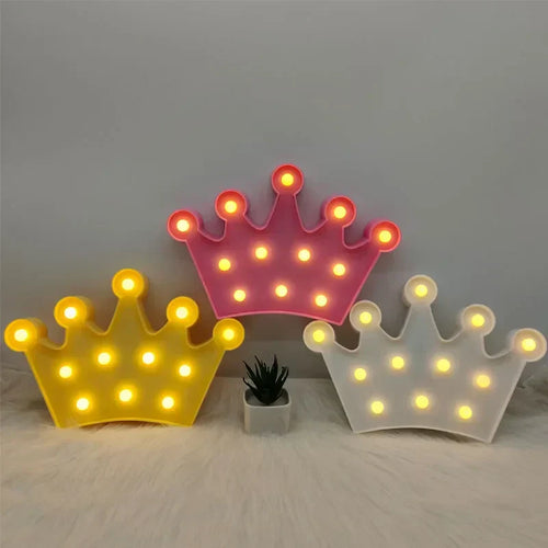 RoyalGlow - LED Crown Night Light for Children's Room – Warm Light, Wireless and Atmospheric