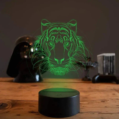 LumiVision - 3D LED Table Lamp with Optical Illusion and Dimmable Lighting