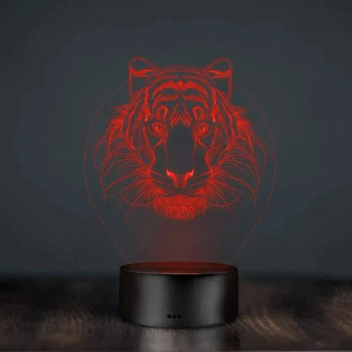 LumiVision - 3D LED Table Lamp with Optical Illusion and Dimmable Lighting