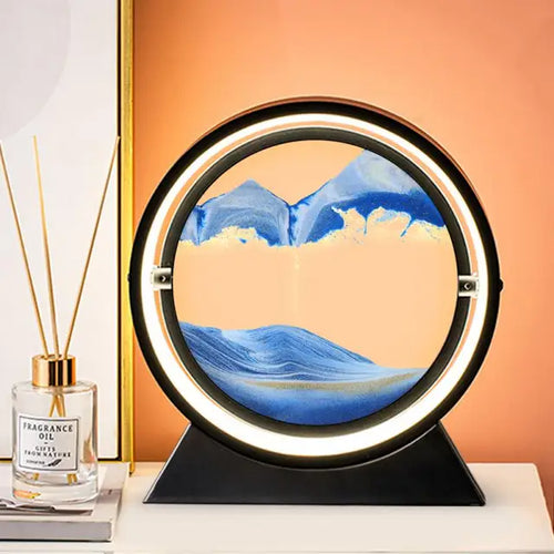 GlowHour - 3D Hourglass Table Lamp with LED Lighting for Atmospheric Decoration