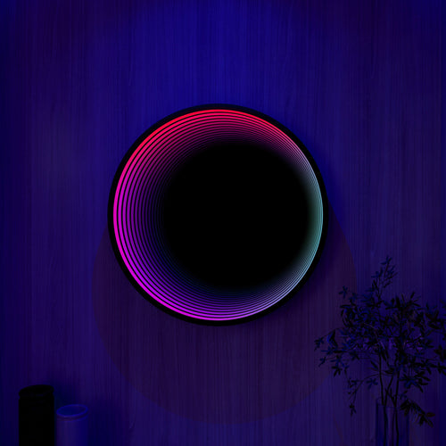 3D Circle Infinity Mirror Wall Light