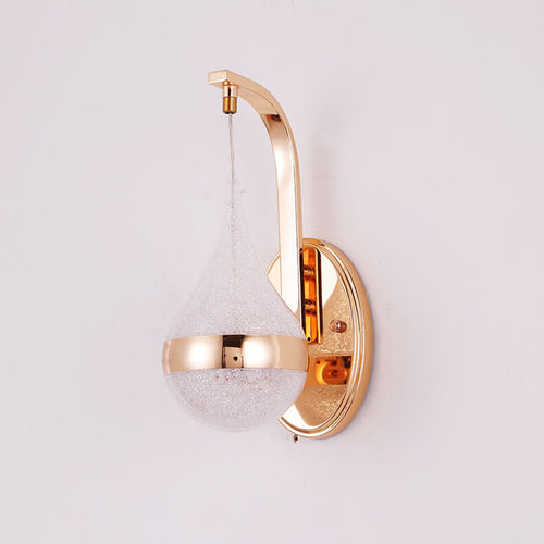 Minimalist Droplet-Shaped LED Wall Light with 1 Light
