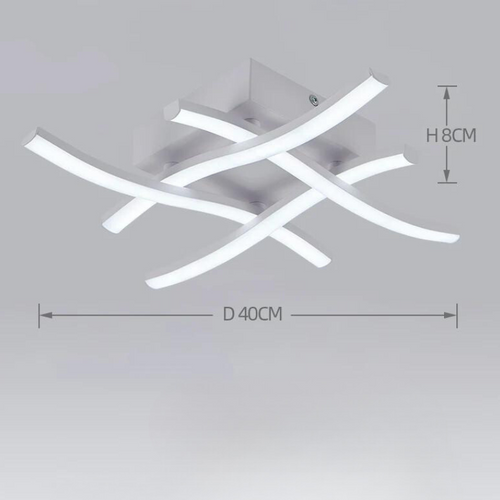 BrightEase LED Ceiling Light - Modern Design, Dimmable, 24W, Three-Color Light