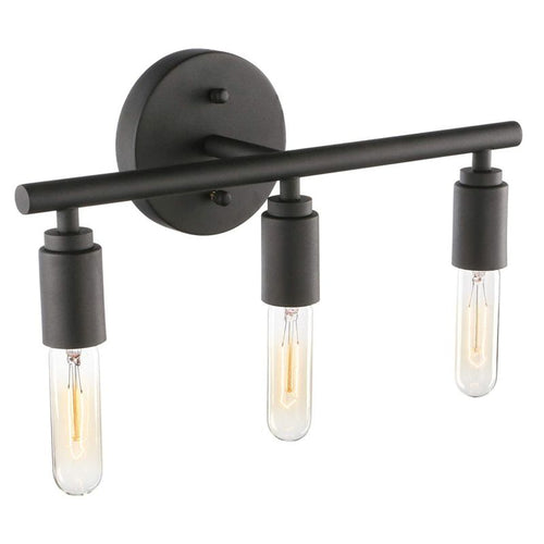 Modern LED Wall Light Black for Bathroom
