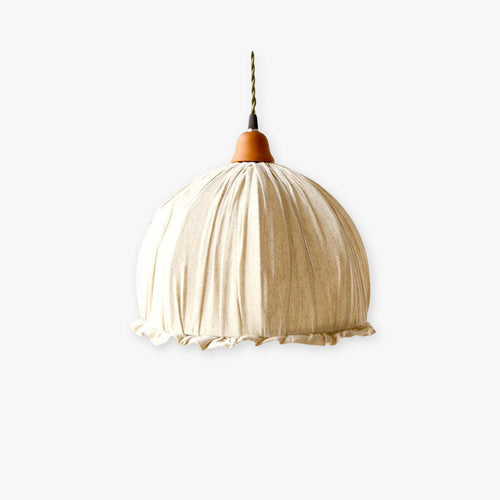 EcoLume - Scandinavian LED Pendant Light in Fabric Beige