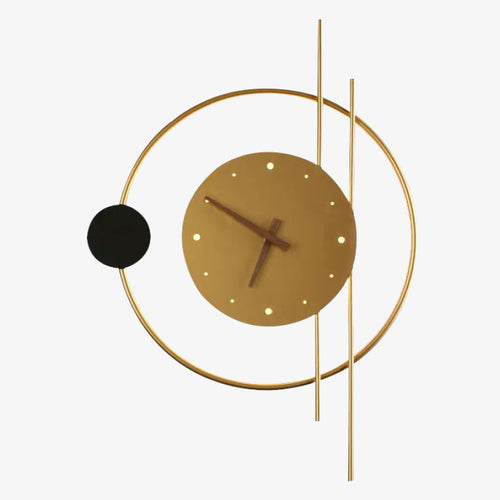 Nielsen Modern LED Wall Light Indoor Clock Black Children's Room Metal