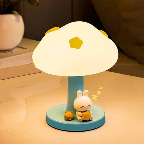 CozyCloud - USB Rechargeable Silicone Table Lamp with Dimmable LED Lighting