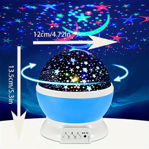 StarGlow - LED Star Projector Night Light with Adjustable Colors and USB Power