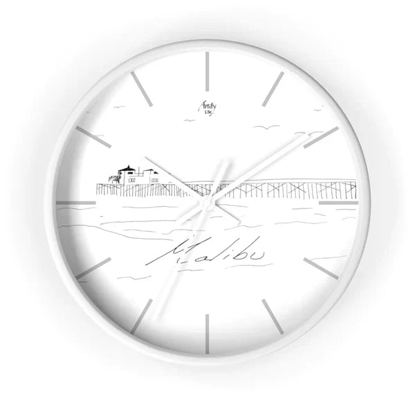 Beachside Promenade Wall Clock