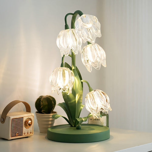 BellBloom - Elegant Bellflower LED Table Lamp